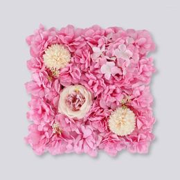 Decorative Flowers Artificial Rose Wall Peony Ball Chrysanthemum Hydrangea Wedding Background Decoration Outdoor Festival Event Fake Flower