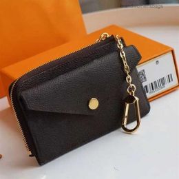 designer bags Card Holder Women Genuine Leather Wallet Mini Zippy Organizer Wallet Coin Purse Bag Belt Charm Key Pouch Pochette Ac309s