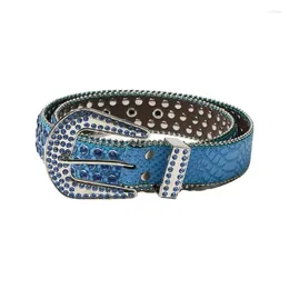 Belts Women Rhinestones Rivet Waist Belt DanceParty Waistband Cool Girl Cowboy