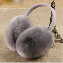 Ear Muffs Winter Warm Earflaps Women Fluffy Cosy Earmuffs Plush Soft Warmer 231204