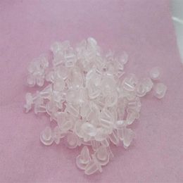 13000pcs bag or set 4mm Earrings Back Stoppers ear Plugging Blocked Jewelry Making DIY Accessories plastic clear white small2210