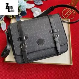 Mens messenger bag 658542 high quality leather one shoulder spacious messengers bags fashion designer backpack handbag coin purse173g