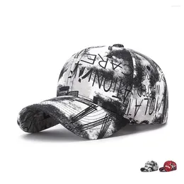 Ball Caps Four Seasons Unisex Baseball Cap Graffiti Hats For Women And Men Cotton 55-60cm Adjustable Street Painting Personality BQ0543