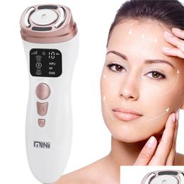 Face Massager Masr 3 In 1 Mini Hifu Hine Trasound Rf Ems Beauty Device Neck Lifting Tightening Skin Rejuvenation Care Product 220906 D Dhunr