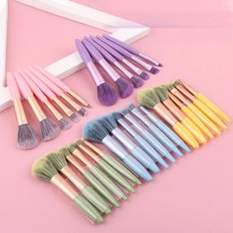 Makeup Brushes 6pcs Small Soft Set Professional Portable Synthetic Hair Powder Foundation Eyeshadow Make Up Cosmetics