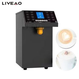 Fructose Machine 16 Grid Syrup Dispenser 8L Container For Bubble Tea Coffee Fructose Dispenser Quantizer