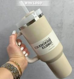 With LOGo Quencher Tumblers H2.0 40oz Stainless Steel Cups Silicone handle Lid Straw 2nd Generation Car mugs Popular 1204