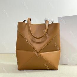 Designer Bag Puzzle Fold Handbag Women Shoulder Fashion Bags Leather Portable Diagonal Cross Bags Luxury Crossbody Tote Lady Beach Travel Handbags