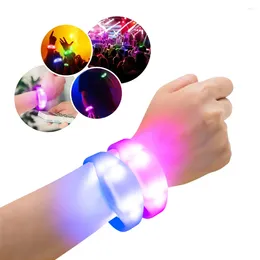 Party Supplies Wristband Entertainments Controller Fashion Glow Silicone Custom Controllable Radio Customised Logo LED Bracelet