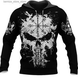 Men's Hoodies Sweatshirts Men S Hoodies Sweatshirt 3D Print Horror Skull Streetwear Harajuku Pullover Hip Hop Jacket Men Women Tracksuit Oversized Hoodie Q231204