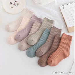 Kids Socks Soft Cotton for Child Kids Girls Boys Tube Clothes Accessories New Spring Autumn Korean Style Solid Colour Newborn Baby Socks