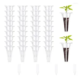 Grow Lights 100PCS Baskets Hydroponic Seed Starter Pods Replacement Compatible With 100 Pcs Plant Labels Durable