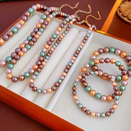 Necklace Earrings Set 2023 Fashion Exquisite Multicolour Pearl Necklace/bracelet Classic Party Geometry Luxury Women's Jewelry