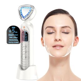 Cleaning Tools Accessories EMS Massager Lifting Skin Tightening Firming Wrinkle Remove Cool Vibration LED P on Therapy Care Device 231204