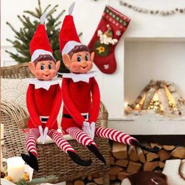 Christmas Decorations Plush Leg Elf Doll Ornaments Boys And Girls Toy Dolls Year Home Tree