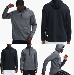 LU LU B Men Hoodies outdoor Pullover Sports Long Sleeve Yoga Wrokout Outfit Mens Loose Jackets Sweater Training Fitness Clothes