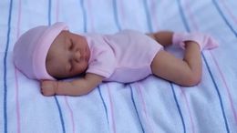 Dolls NPK 10inch Mini Reborn Doll Luna Sweet handy soft Body real touch Art Made 3D Skin Lifelike Baby Collectible 231204