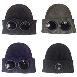 Hat Winter Air Force Sunglasses Knitted Hat Outdoor Skiing Ear Protection Cover Headcap Thickened Warm Cold Hat