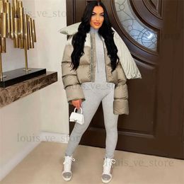 Women's Jackets Designer Turtlneck Scarf Women Parkas Cotton Padded Coats 2022 Winter Fashion Zip Up Long Sleeve Puffy Warm Jackets Outwear T231204