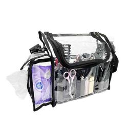 Clear makeup set bag PVC toiletry Organiser shoulder bag for artist available for custom H220429314H