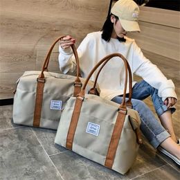Men Women Fashion Waterproof Travel Bags Handbag Oxford Cloth Canvas Shoulder Tote Luggage Weekend Overnight 202211221r