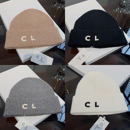 Beanie Fall Thermal Skull Caps Printing Wool Knitted Hats Designer Hat Head Cover Cap Outdoor Knitted Cotton Hat Warm Autumn Winter Brand Letter Fashion Accessories