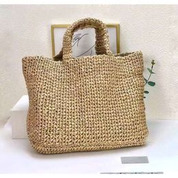 10A dicky0750 Summer straw beach bag tote raffias bags designer Shopping Bag shoulder bag for women totes grass Chest pack lady hand bags purse handbags Colourful 2022