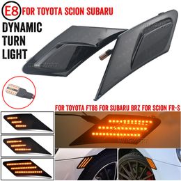 NEW 2x LED Dynamic Turn Signal Light For Toyota 86 FT86 GT86 Side Marker Indicator Sequential Lamp For Scion FR-S For Subaru BRZ