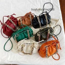 BottegvVeneta Bags Designer Bags Summer Small Bag Womens Bag 2023 Popular New Fashion Korean Version Crossbody Network Red Chain Handheld Cloud BagZZNVZZNV WN-MPWW