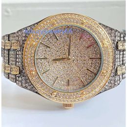 Famous brand real moissanite watch vvs1 for luxury hip hop mens watches Jewellery party wearing from China manufacturer