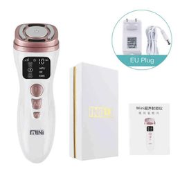 Face Care Devices Mini Hifu Hine Trasound Rf Ems Miclogurrent Led Light Therapy Lifting Tightening Anti Wrinkle Skin Product 220114 Dr Dh1Ds