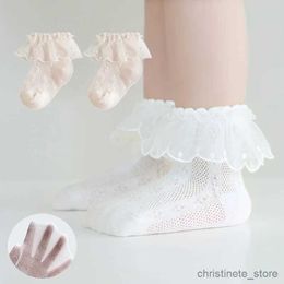 Kids Socks White Lace Baby Socks Thin Summer Girls Socks Combed Cotton Children'S Mesh Socks Princess Lace Newborn Socks