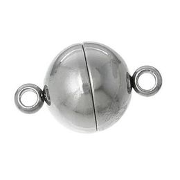 20 pcs Stainless Steel Magnetic Clasps Round dull For Jewellery making necklace Bracelet DIY Jewellery Findings 295H