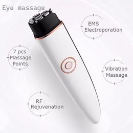 Eye Massager Vibration Massage 3 in 1 RF EMS Care Beauty Device Improve Fine lines Remove Bag Wrinkle Black Circle Anti Puffness Tool 231204