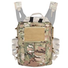 Stuff Sacks Tactical Zip-on Panel Pack Zipper-on Pouch Molle Plate Carrier Hunting Bag For Paintball JPC 2 0 Vest287m