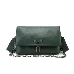 Shoulder Bags Women Luxury Pochette Rocky Bag Wings Zadig Voltaire increase top quality tote diamond Designer baguette Leather purse L2