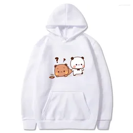 Men's Hoodies Cute Bu And Du Y2K Sweatshirt Pullover Anime Printed Hoodie Fashion Casual Hip Hop