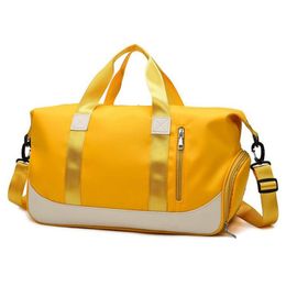 Duffel Bags Fashion Large Travel Bag Women Handbag Nylon Waterproof Girl Shoulder Weekend Gym Female250m