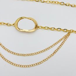 2024 Women Gold Waist Chains Fashionable Metal Letters Waistband Designers Ladies Chains Belt Girdle Dress Cowboy Chain Casual Skirt Jacket Accessories 012