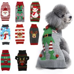 Dog Apparel Winter Clothes Christmas Holiday Sweater Chihuahua Teddy Outfit coat for Small Medium Large and Cat Autumn Warm 231202