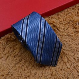 Mens Men Formal Necktie Ties Fashion Neck Tie Lock Chain Printed Luxurys Designers Business Cravate Neckwear Corbata Cravattino