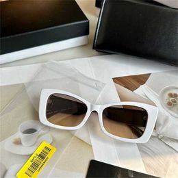 New High Quality Cool Small Fragrance Wind Women Sun proof UV resistant Transparent Leg Butterfly Edge Sunglasses CH5430