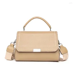 Evening Bags Handbag Genuine Leather Women 2023Trend Shoulder Crossbody Bag Female Luxury Solid Color Cow Purse And Messenger