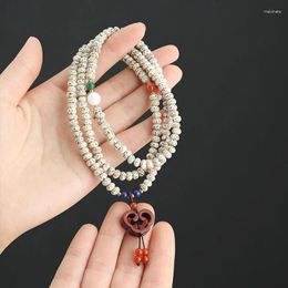 Strand Ethnic Style Mini Star Moon Bodhi Bracelet Multi Circle Beads Vintage Necklace Ruyi Simple Women's