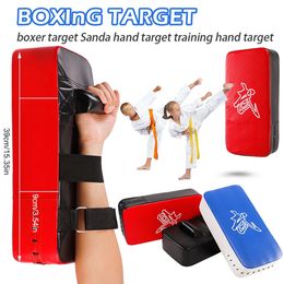 Sand Bag Boxing Pad Fitness Taekwondo Hand Kicking Pads PU Leather Training Gear Muay Thai Foot Target Shield 231202