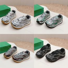 Yörünge Sneaker Designer Runner Sıradan Ayakkabı Kadın Erkekler Lüks Deri Eğitimler Platform Ayakkabı Örgü Naylon Kumaş Spor ayakkabıları kutu ile