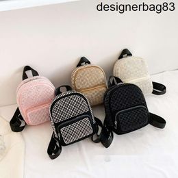 Lady style Children rivet backpacks kids double shoulder school bags fashion girls PU leather casual bag