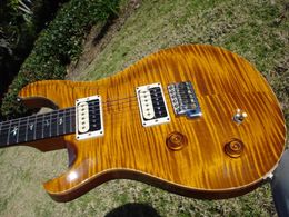 Hot sell good quality Electric Guitar 2011 Custom 22 Amber 10 Top Birds Lefty Left Handed Slash - Musical Instruments