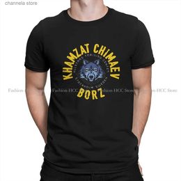 Men's T-Shirts Chechnya CHECHEN TShirt for Men Khamzat Chimaev BORZ - Chechen wolf Basic Leisure Tee T Shirt High Quality Trendy Fluffy T231204