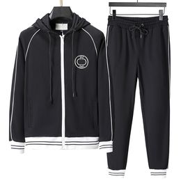 2 Men's Tracksuits Designer Mens tracksuit Luxury Men Sweatsuits Long sleeve Classic Fashion Pocket Running Casual Man Clothes Outfits Pants jacket two piece #011